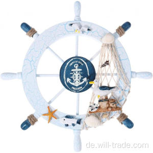 Nautical Rad Decor Holzlenkrad